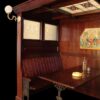 Booth 6609 – 8.0 ft. Oak Wood Restaurant Booth Seating/Benches with Tiffany  Glass – WoodnLuxury