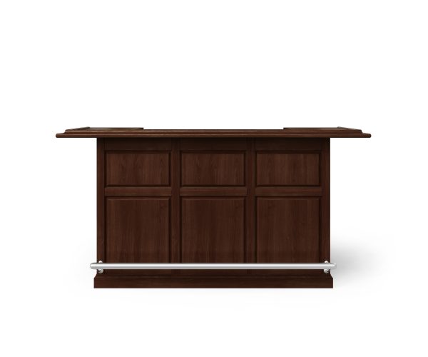 WNL10U - Rich Brown Walnut Finish Home Bar/ Wine Bar - Image 3