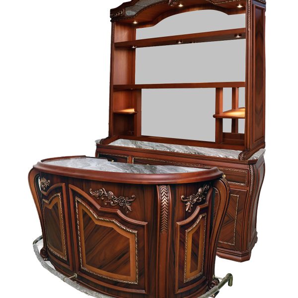 Bar WNL107 - Cinnamon Finish Exquisite Home Bar Set