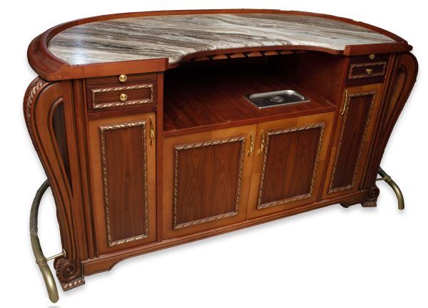 Bar WNL107 - Cinnamon Finish Exquisite Home Bar Set - Image 3