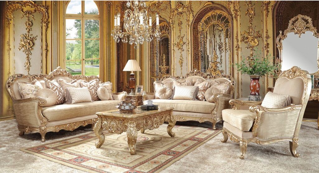 Formal French Style Living Room Furniture Set LR31 ...