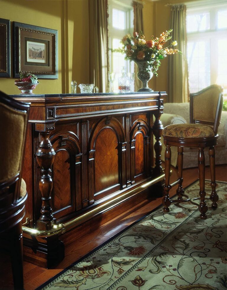 Bar WNL58 AntiqueStyle Home Bar With Classic Arches WoodnLuxury