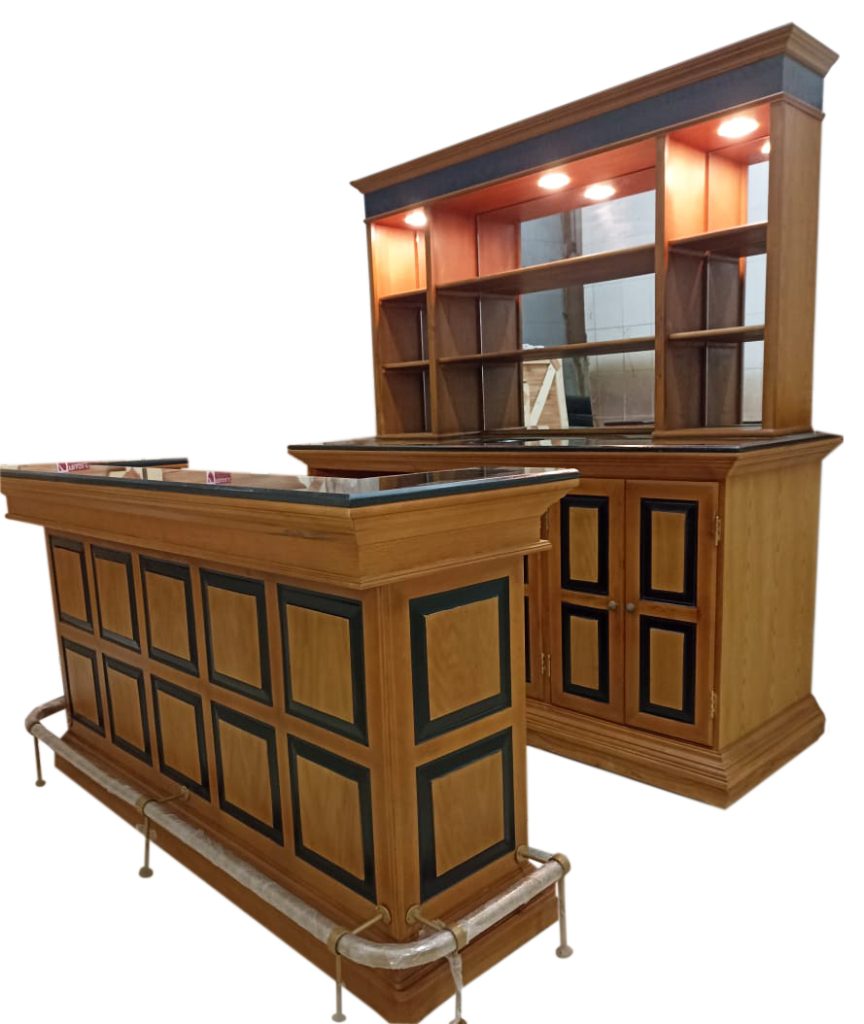 Rare Honey Maple Contemporary Style Home Bar - WNL113