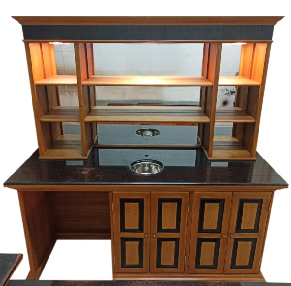 Rare Honey Maple Contemporary Style Home Bar - WNL113 - Image 3
