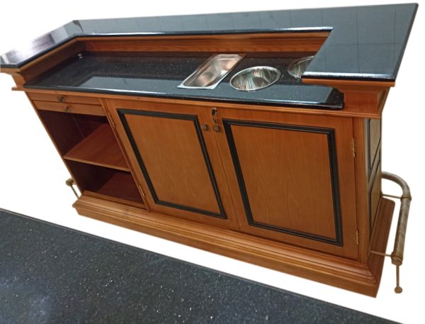 Rare Honey Maple Contemporary Style Home Bar - WNL113 - Image 4