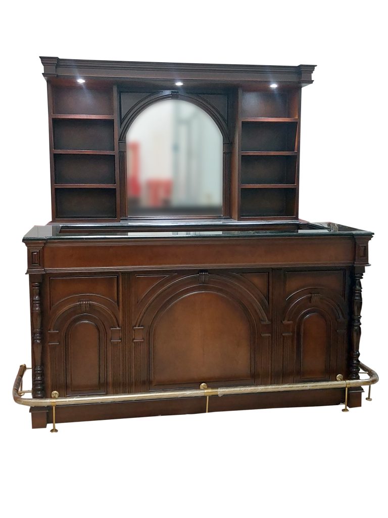 Elegant Bar Set with Classic Arches Bar WNL122 WoodnLuxury