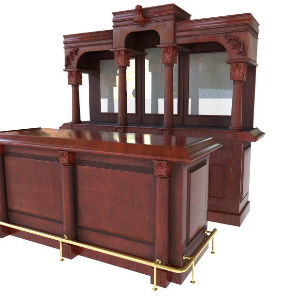Bar WNL162 - 9Ft Del Monte Classical Brunswick Bar with Brass Rail