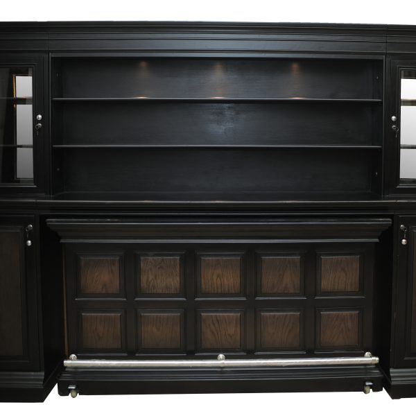 Portable Bar on Wheels Integrates into Hutch - Bar Cart on Casters - WNL180