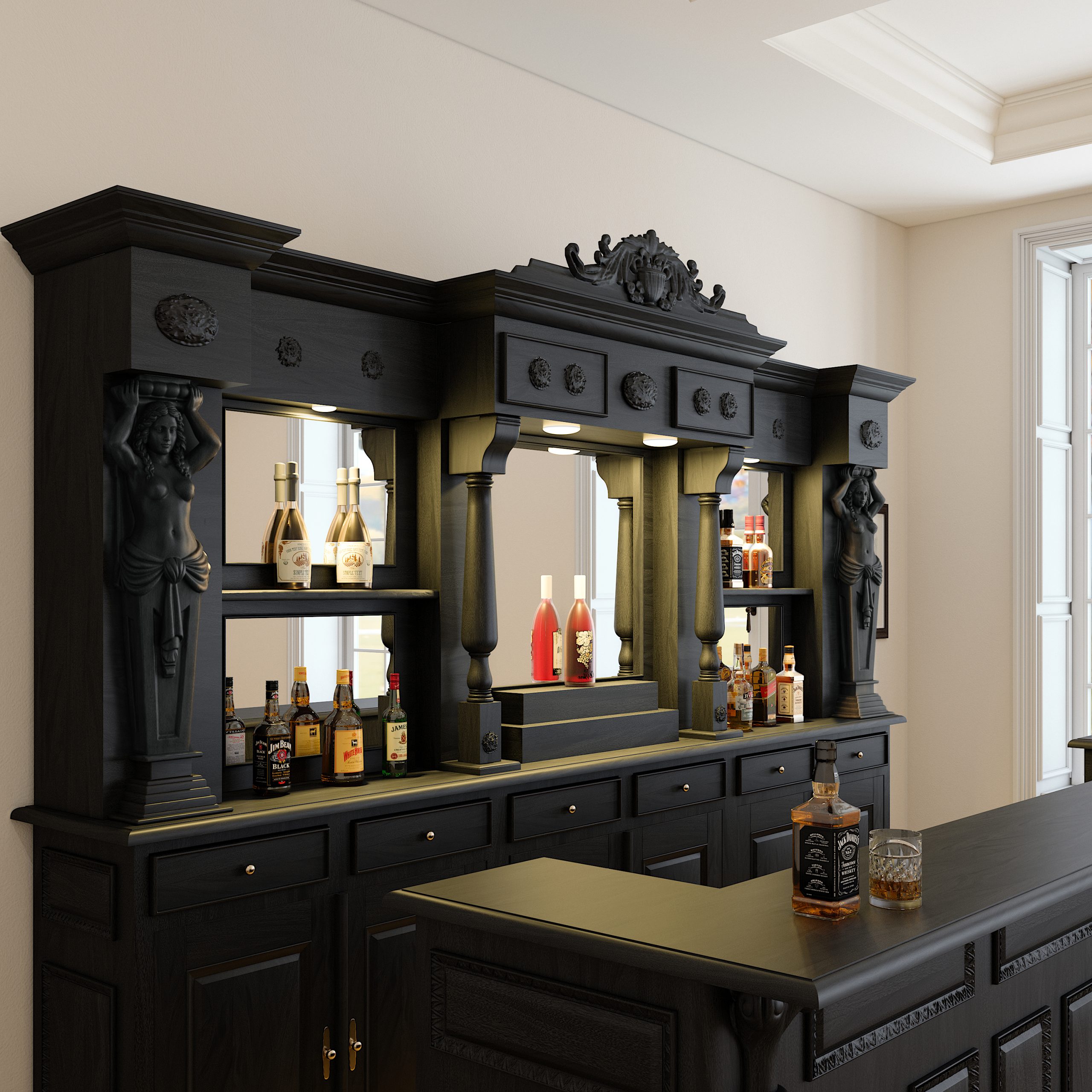 Grandeur Meets the Modern Lounge - Saloon Pub Bar WNL207